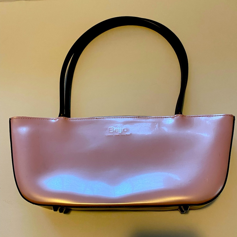 Beijo blush pink and black purse